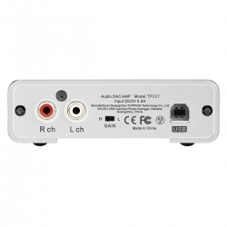 TOPPING DX1 DAC Amplificateur Casque AK4493S XMOS XU208 32bit 384kHz DSD256 Argent