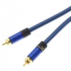 ATAUDIO FLAGSHIP Câble de Modulation RCA Cuivre 7N OCC Plaqué Argent Double Blindage 0.75m