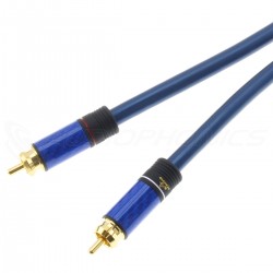 ATAUDIO FLAGSHIP RCA Interconnect Cable Silver Plated OCC 7N Copper Double Shielding 0.75m