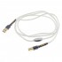 ATAUDIO SILVER Male USB-A to Male USB-B Cable Pure OCC Silver 1.5m