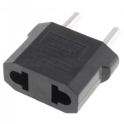 Power Plug Adapter Female US NEMA 1-15 / C Type to Male FR C Type