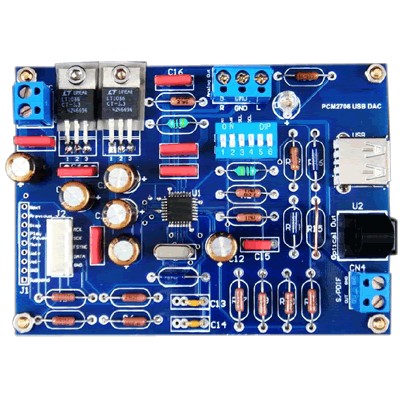 AMC DAC PCM2706 Digital Interface USB - 16/48kHz Coaxial / Optical / I2S