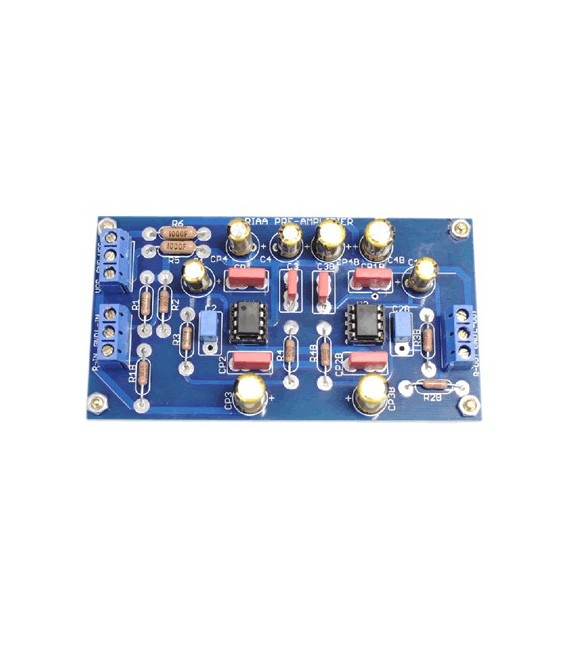 AMC RIAA Phono MM Preamp Kit NE5534 36db Audiophonics