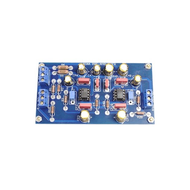 Amc Riaa Phono Mm Preamp Kit Ne5534 36db Audiophonics