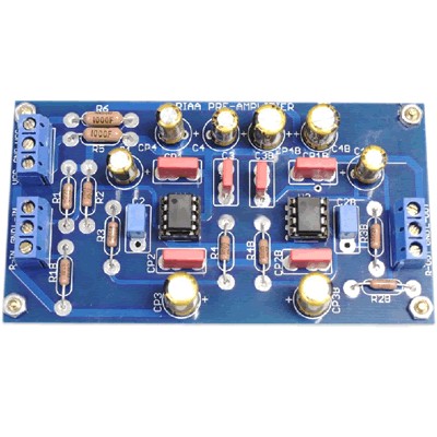 AMC Kit Préamplificateur Phono MM RIAA NE5534 36db