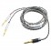 Câble Casque Symétrique XLR 4 Pins Mâle vers 2x Jack 2.5mm Mono Mâles Cuivre OFC Plaqué Argent 1.5m