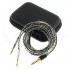 Balanced Headphone Cable Male Jack 4.4mm to 2x Male Jack 3.5mm Copper Silver 1.5m