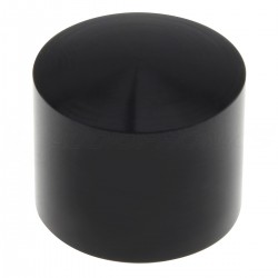 Bouton Aluminium 15x15mm Ø4mm Noir