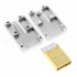 Connecteur USB-A 2.0 Mâle Plaqué Or 24k 3µ Ø6.8mm Argent