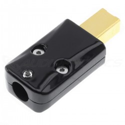 Connecteur USB-B 2.0 Mâle Plaqué Or 24k 3µ Ø6.8mm Noir