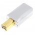 Male USB-B 2.0 Connector 24k 3µ Gold Plated Ø6.8mm Silver