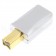 Connecteur USB-B 2.0 Mâle Plaqué Or 24k 3µ Ø6.8mm Argent