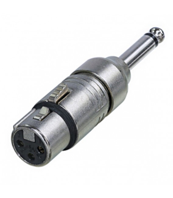 Adaptateur XLR Mâle Vers Jack 6.35 Mm Mâle Mono - Valueline - Couleur Argenté, Métal