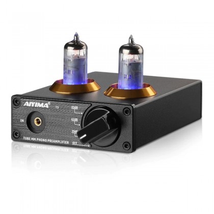 FX-AUDIO TUBE-03 MKII Préamplificateur à Tubes Stéréo 6k4 Bluetooth 5.0 Noir