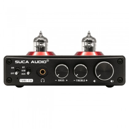 SUCA AUDIO TUBE-T5C Tube Preamplifier 2x 61N Bluetooth 5.0 aptX LL USB 24bit 192kHz