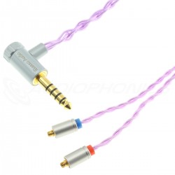 IBASSO CB16 Câble pour Casque Symétrique Jack 4.4mm TRRRS vers MMCX Cuivre / Argent 1.2m