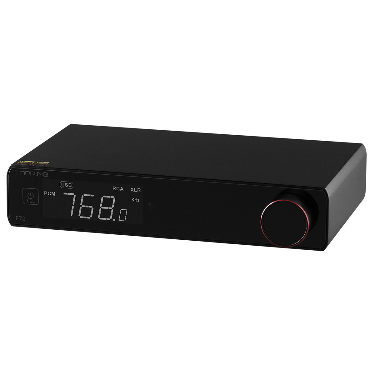 TOPPING E70 DAC ES9028Pro XMOS XU316 Bluetooth 5.1 aptX Adaptive LDAC 32bit 768kHz DSD512 Black