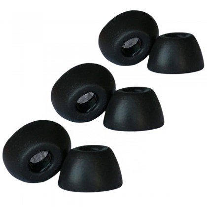 COMPLY FOAM TIPS Lot de 3 Paires d'Embouts (S/M/L) en Mousse à Mémoire de Forme pour AirPods Pro Gen 1/2