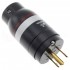 ATAUDIO BLACK-AT Power Connector US Type B NEMA 5-15 Gold Plated Ø19mm