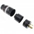 ATAUDIO BLACK-AT Power Connector US Type B NEMA 5-15 Gold Plated Ø19mm