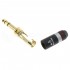 ATAUDIO AT-0T Jack 6.35mm TRS Connector Gold Plated Ø8mm Red