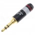 ATAUDIO AT-5G Jack 3.5mm TRS Connector Gold Plated Ø6mm Red