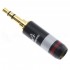 ATAUDIO AT-5G Connecteur Jack 3.5mm TRS Plaqué Or Ø6mm Rouge