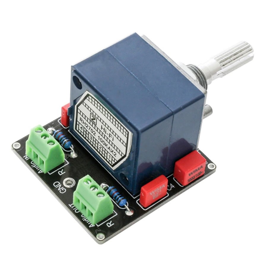 Logarithmic Stereo Potentiometer 100K Ohm on PCB