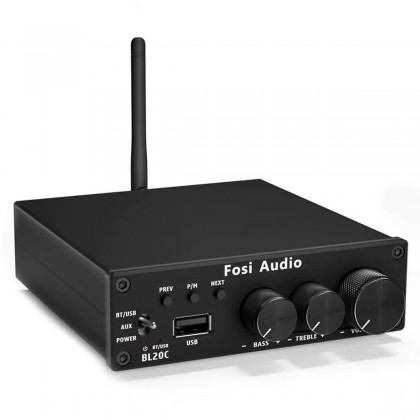 FOSI AUDIO BL20C Class D 2.1 Amplifier TDA7498E Bluetooth 5.0 2x160W