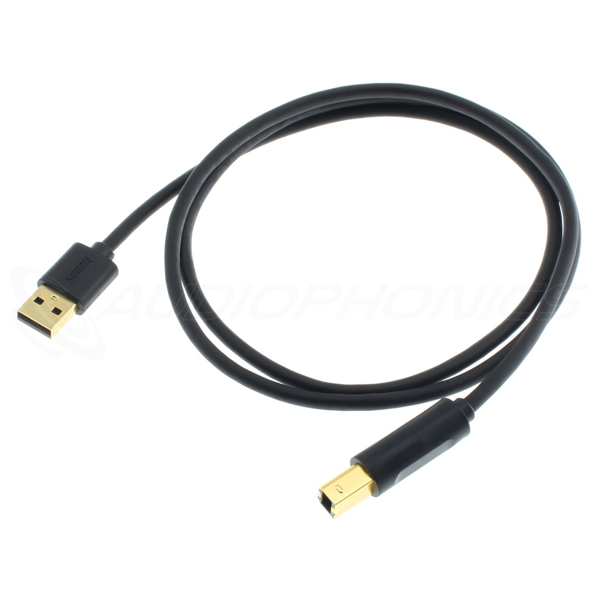 Male USB-A to Male USB-B Cable Copper Gold Plated 1m