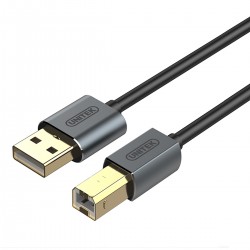 Câble USB-A Mâle vers USB-B Mâle Cuivre Plaqué Or 1m