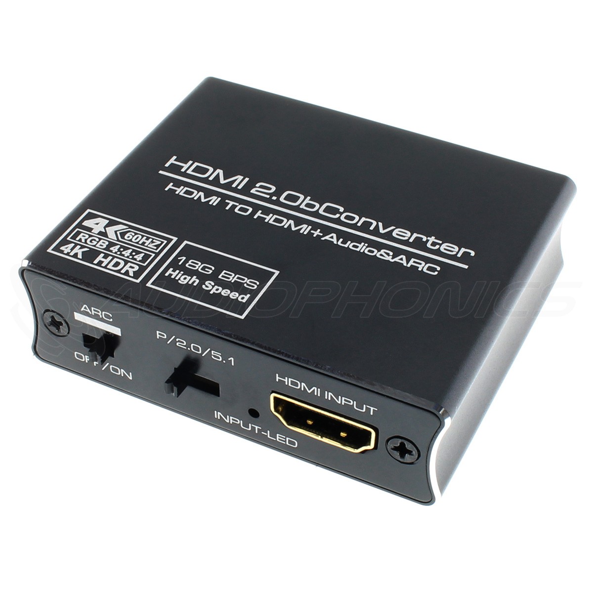 HDMI to HDMI / Optical / Jack 3.5mm Extractor 5.1 18Gbps HDCP 2.2 4K 60Hz HDR ARC 3D CEC