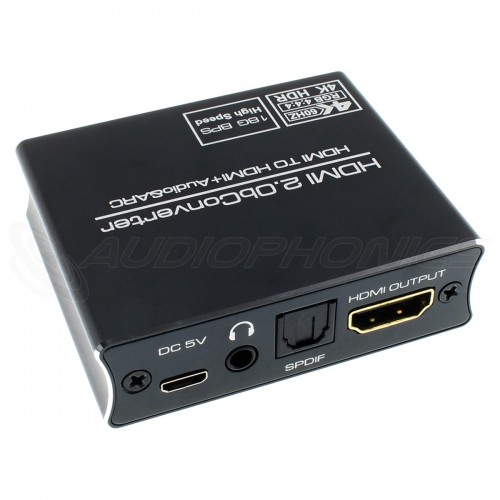 Extracteur Audio HDMI LiNKFOR - Splitter 4K, Sortie Optique Et RCA