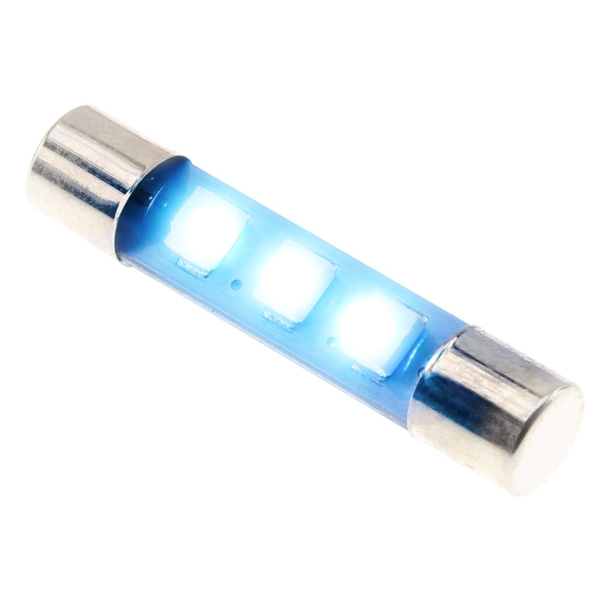 Ampoule Navette à LED pour Éclairage Vumètre / Tuner 8V Bleu Froid