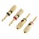 DYNAVOX Banana Plugs Gold Plated Ø6mm (Set x4)