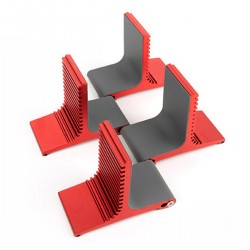 BURSON AUDIO COOL STAND GT RED Support Vertical pour Amplificateur Burson Audio