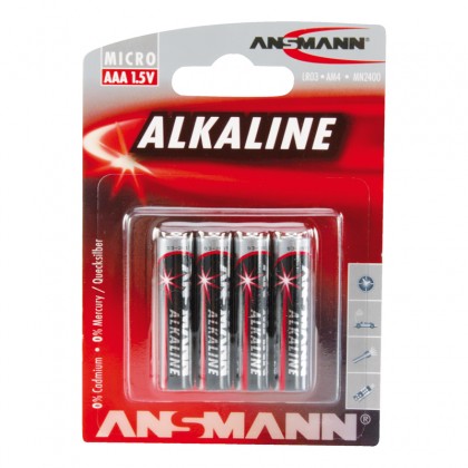 ANSMANN AAA LR03 Batteries 1.5V (Set x4)