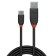 LINDY BLACK LINE Câble USB-A Mâle vers USB-C 3.2 Mâle SuperSpeed+ 10Gbps 3A 1.5m