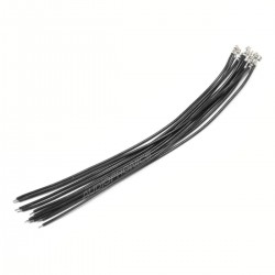 Câble XH 2.54mm Femelle vers Fil Nu Sans boîtier PTFE 30cm Noir (x10)