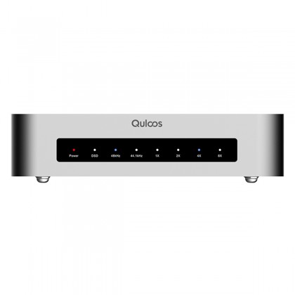 QULOOS QU02 Interface Numérique USB vers SPDIF I2S Accusilicon AS338 Argent