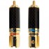 YARBO 018GCF RCA Plug Carbon Gold Plated Ø9.5mm (La paire)