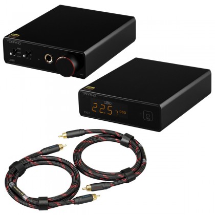 Pack Topping E30 II DAC AK4493S + Topping L30 II Amplificateur Casque NFCA + Topping TCR2 Câble RCA 25cm