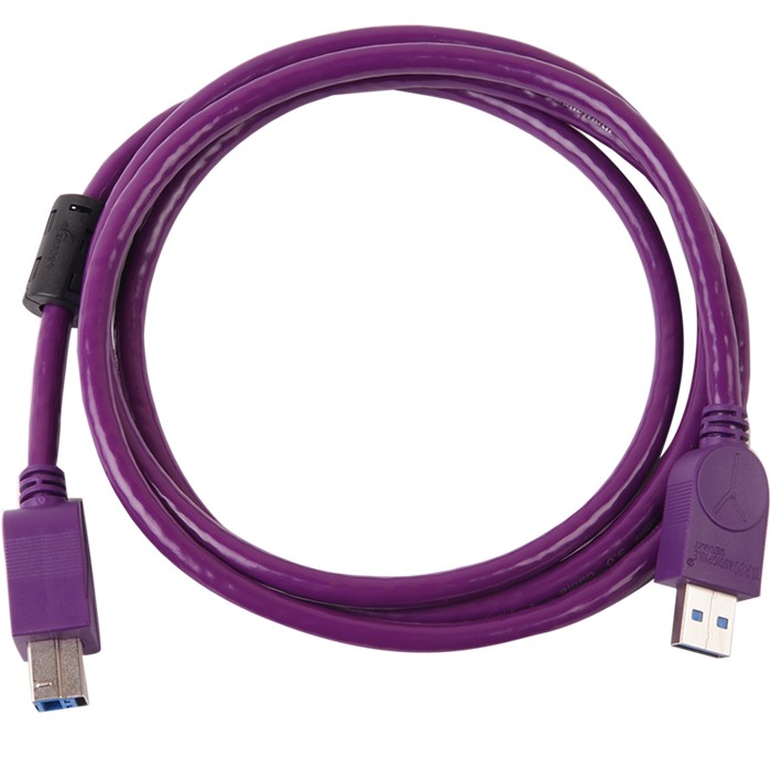 Yarbo FP-USB Câble USB 3-A Male/USB 3-B Male Plaqué Argent 1.5 m