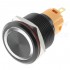 LB Aluminium Push Button with White Light 250V Ø16mm Black