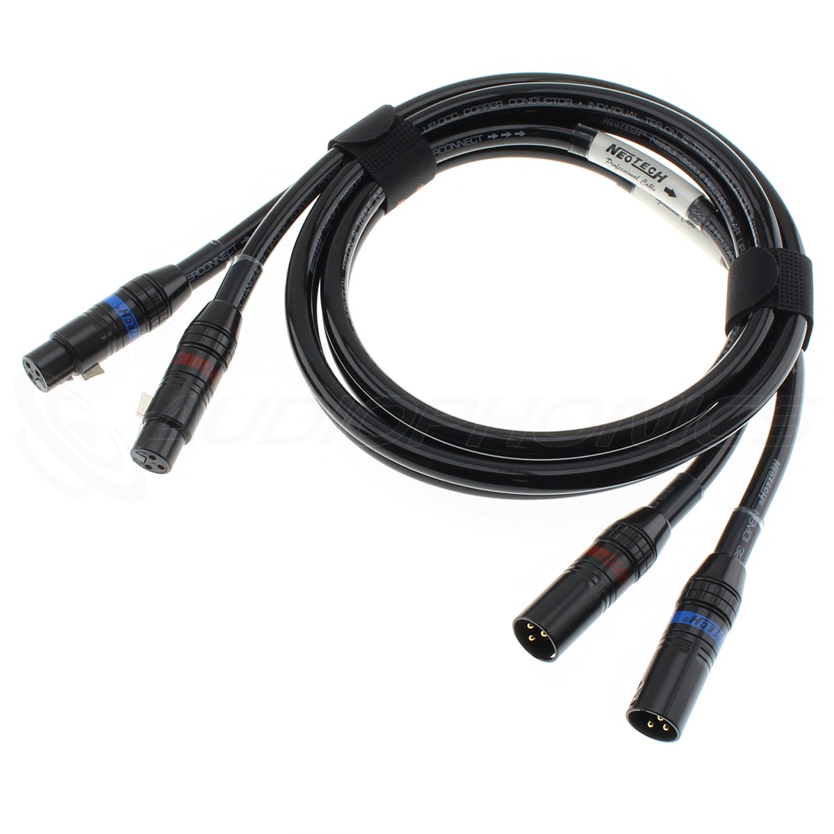 NEOTECH NEMOI-3220 Câble de Modulation XLR Stéréo Cuivre OCC PTFE 1m (La paire)