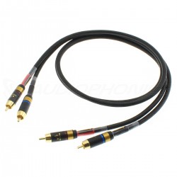 ATAUDIO KING WOLF RCA Interconnect Cable 6N OFC Copper Shielded Gold Plated 0.75m (Pair)
