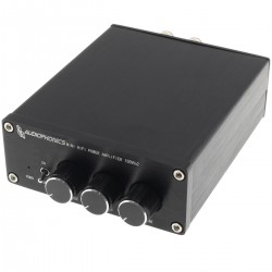 AUDIOPHONICS TPA-S25BT Amplificateur Class D TPA3116 QCC3003 Bluetooth 5.0 aptX 2x25W 8 Ohm Noir