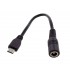 Adaptateur Jack DC 5.5 / 2.1mm Femelle vers Micro USB Mâle 22AWG 15cm