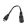 ALLO Adaptateur Jack DC 5.5 / 2.5mm Femelle vers Micro USB Mâle 22AWG 15cm