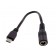 ALLO Female Jack DC 5.5 / 2.5mm to Male Micro USB adapter 18AWG 15cm